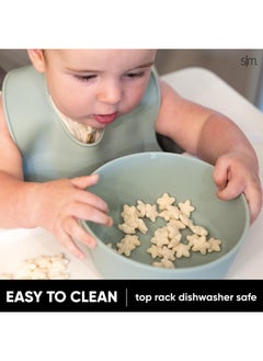Simple Modern Simple Modern Baby Shark Silicone Bowl for Baby, Toddler | Feeding Supplies Baby Food Bowls Dinnerware Dishes for Kids | Microwave Safe | Bennett Collection | Baby Shark Friends  - Image 4