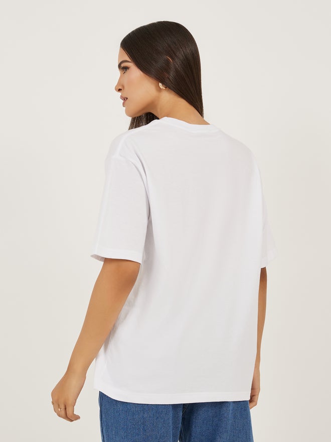 Styli Graphic Print Short Sleeve Oversized T-Shirt - Image 4