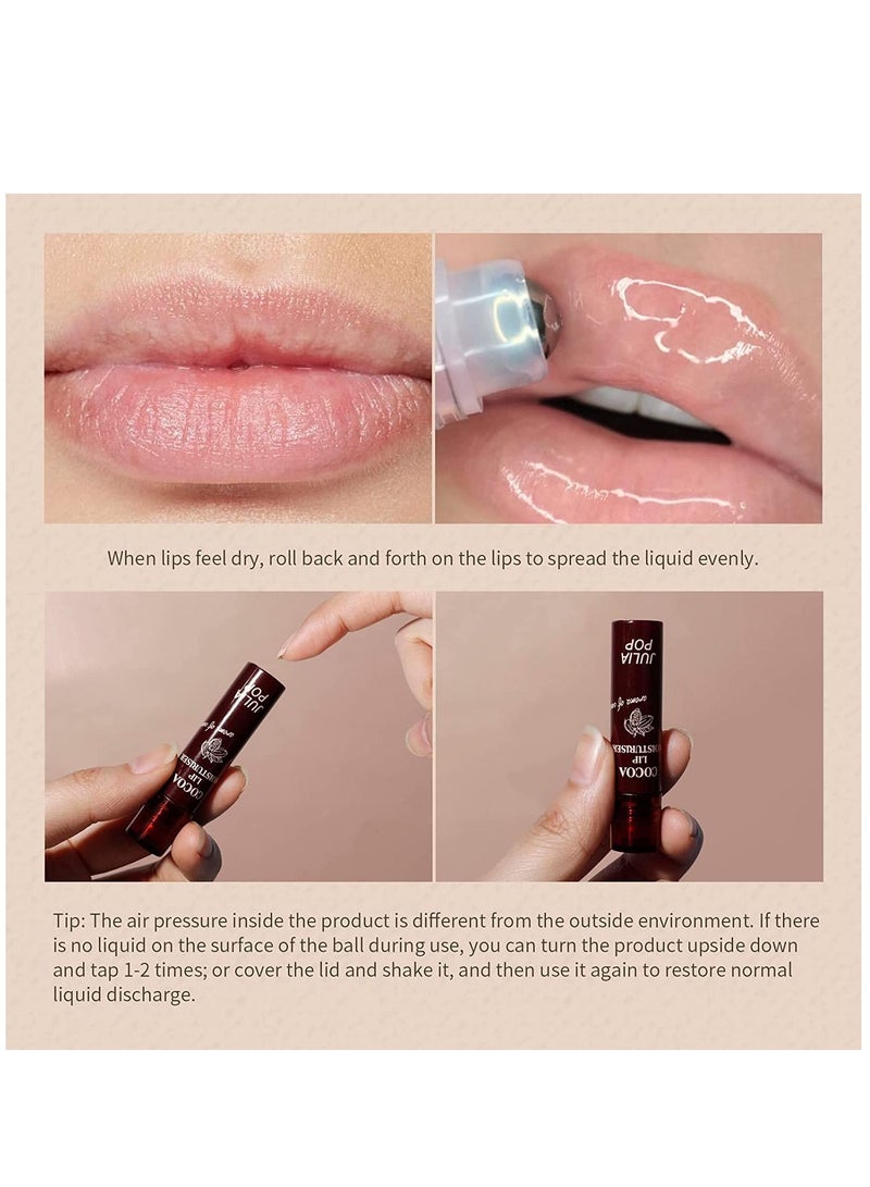 JULIA POP 2 Pieces Lip Moisturizer Coffret Day & Night Improve Dryness and Moisturize for a long Time Milk and Cocoa Flavor for Women  - Image 4
