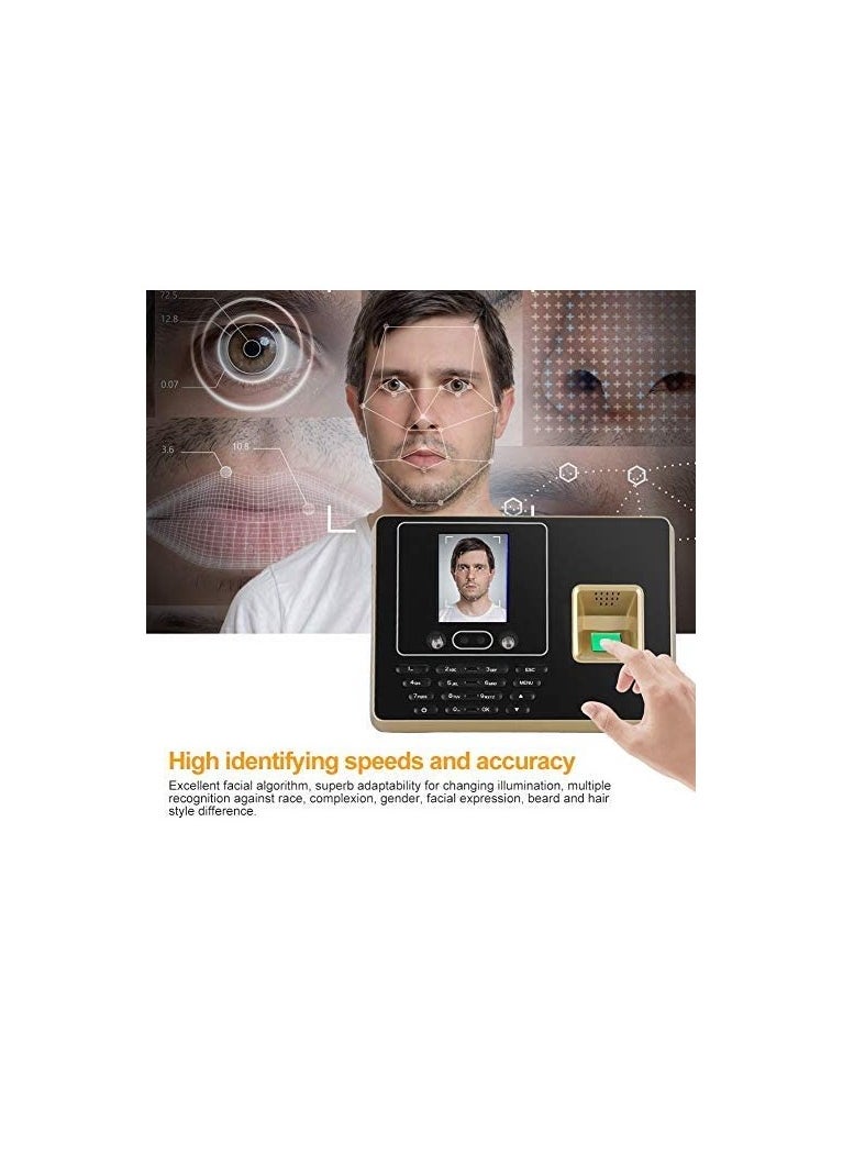 ماركة غير محددة - بصمة وقت بصمة البيومترية جهاز الحضور والتعرف على الوجوه شاشة TFT LCD شاشة USB بصمة الحضور نظام الحضور على مدار الساعة الموظف يقوم بتسجيل الدخول في المسجل - Image 1