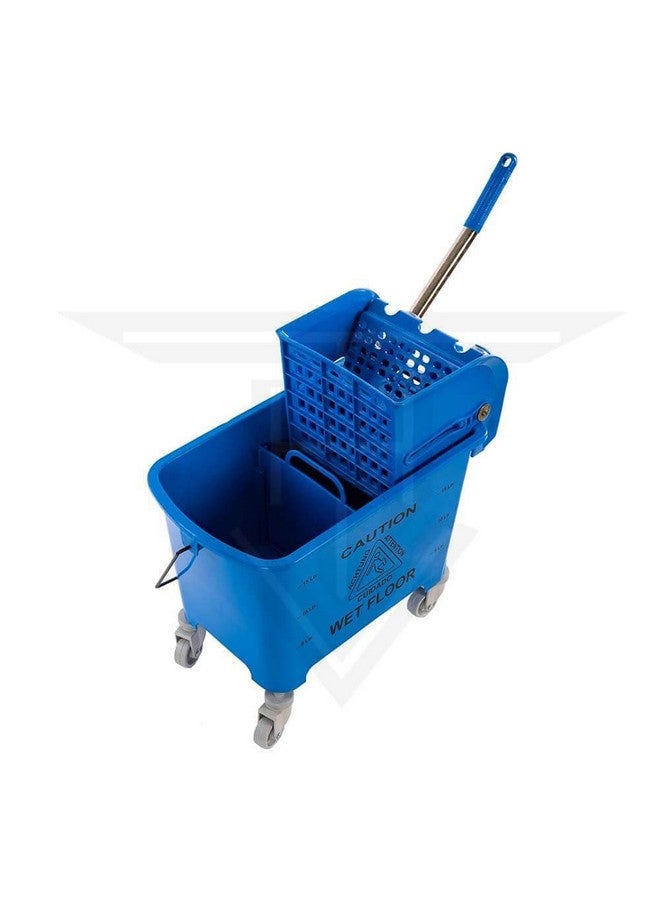 TARGET HYGIENE Single Bucket Wringer Trolley Mini Mop Bucket Wringer Trolley - 20 Liter (Blue) - Image 4