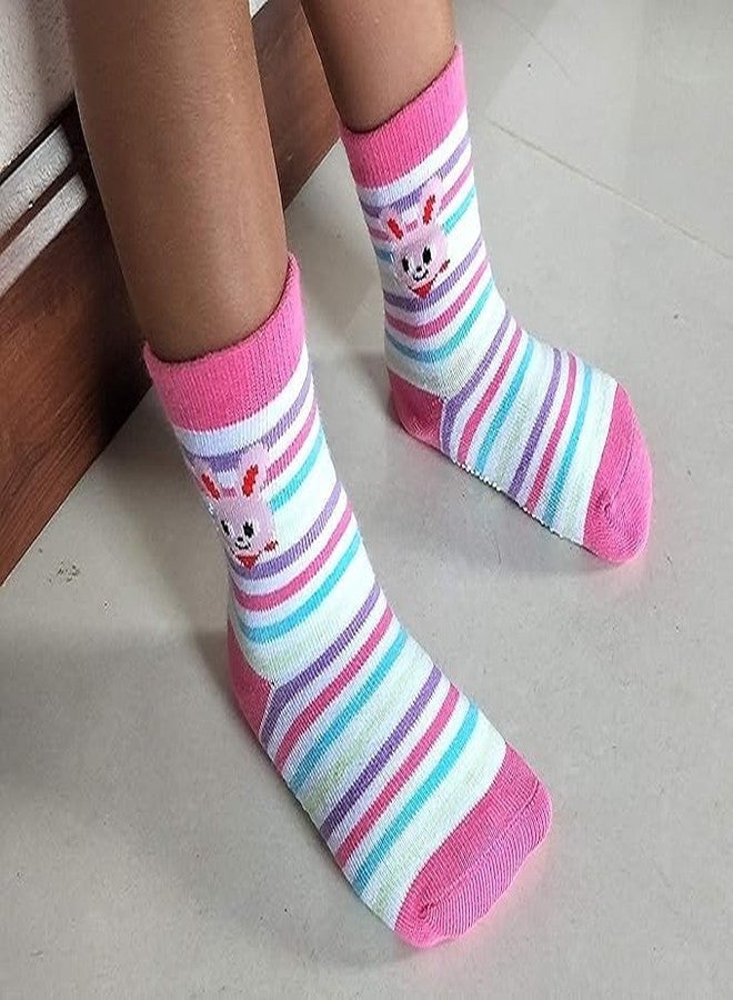 Diamond Craft Organic Cotton anti skid Ankle Length Socks For Kids Toddlers Boys Girls children |Pack Of 5 pair- Fit upto 15 year kids -Multicolor (IN, Age, 10 Years, 13 Years, Multicolor) - Image 3