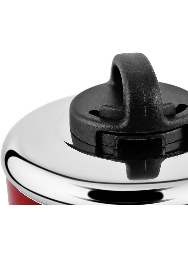 Prestige PRESTIGE Saucepan Stainless Steel Lid 16cm,PR 15907, Red Red 16cm