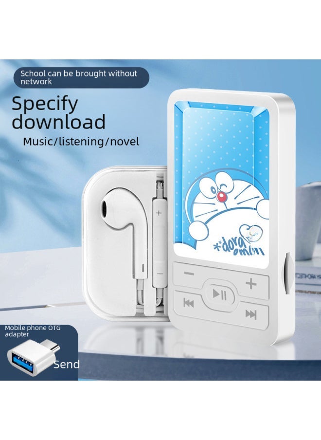 External Sound Mp3 Student Learning Walkman Simple Cartoon Sports Card Player With Memory Card Full Set Wholesale-Body Color:A1 Cole Duck-Memory Capacity:4GB (Host + Ear Cable + Memory Card + OTG + Charging Cable) - Image 2