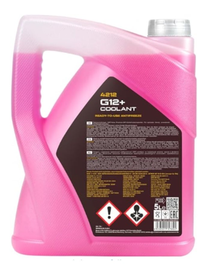 MANNOL سائل تبريد مضاد للتجمد أحمر G12+ من شركة Hte Germany (5 لتر) - Image 3