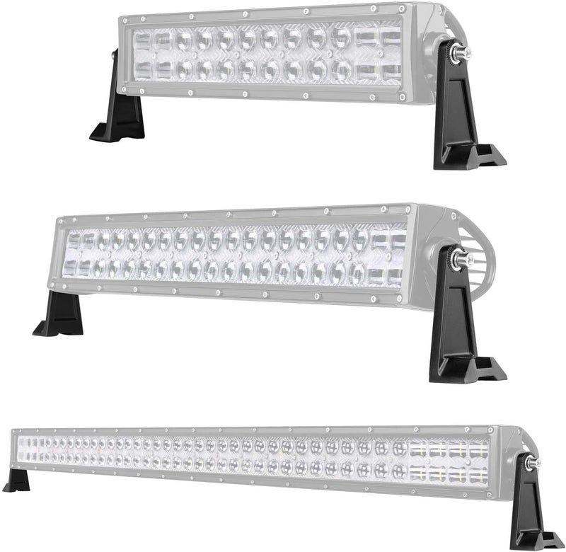 AKD Part Side Brackets, AKD Part Light Bar Mounting Brackets Kit Universal Side Mount Offroad Truck LED Bar Brackets 2 Pack - Image 3
