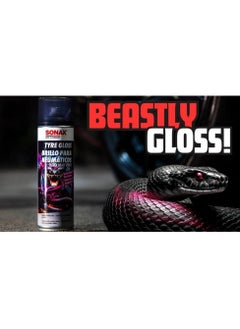 SONAX Tire Shine and Cleaner with Berry Scent, Advanced Formula for Tire Protection and Longevity, Adds Shine, 500 ml, Made in Germany.  - Image 2