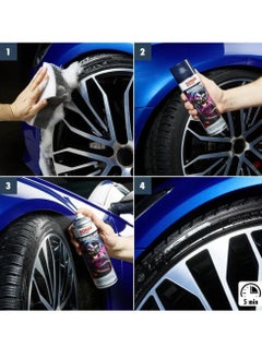 SONAX Tire Shine and Cleaner with Berry Scent, Advanced Formula for Tire Protection and Longevity, Adds Shine, 500 ml, Made in Germany.  - Image 4