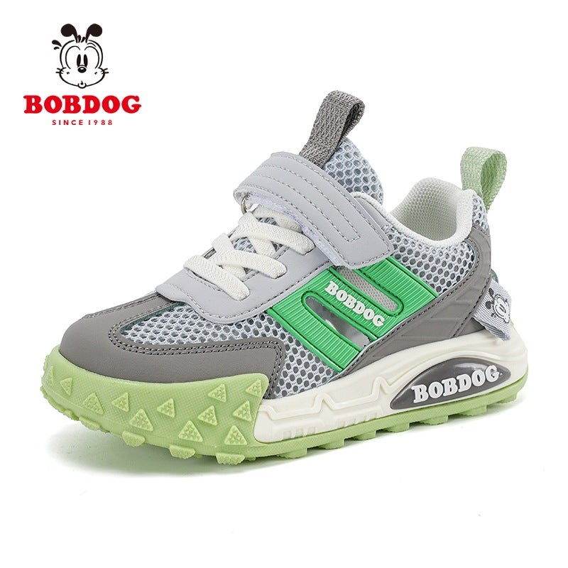 Babudou Boys' Frame Shoes Summer Children'S Breathable Hollow Mesh Shoes Medium And Large Children'S Mesh Sandals - Image 1