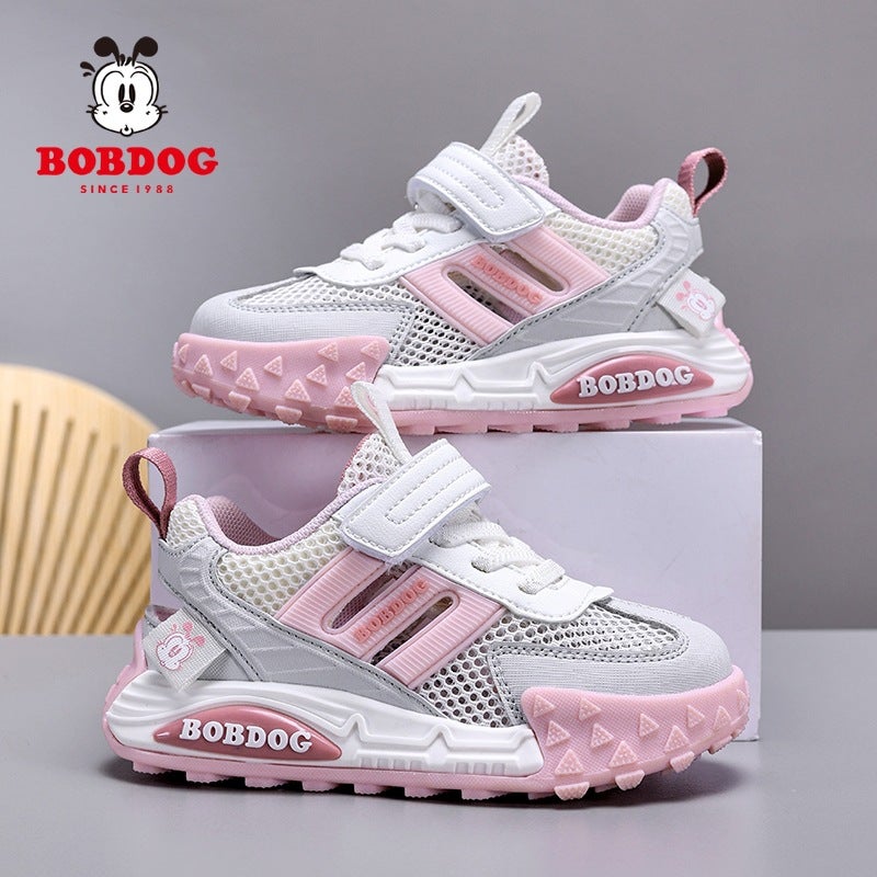 Babudou Boys' Frame Shoes Summer Children'S Breathable Hollow Mesh Shoes Medium And Large Children'S Mesh Sandals - Image 3