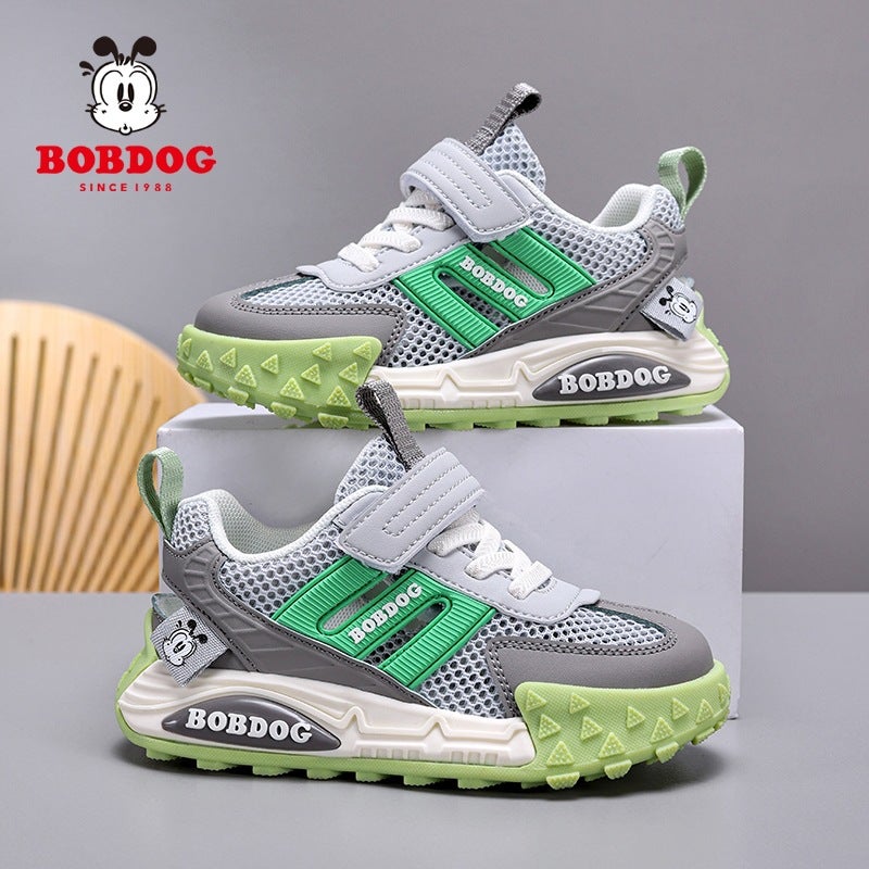 Babudou Boys' Frame Shoes Summer Children'S Breathable Hollow Mesh Shoes Medium And Large Children'S Mesh Sandals - Image 5