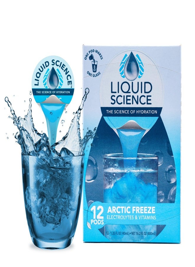 Java House Liquid Science Arctic Freeze Single Serve Hydration Pods - Peel and Pour - Cool Blue Raspberry Hydration - Pack of 12 - Image 1