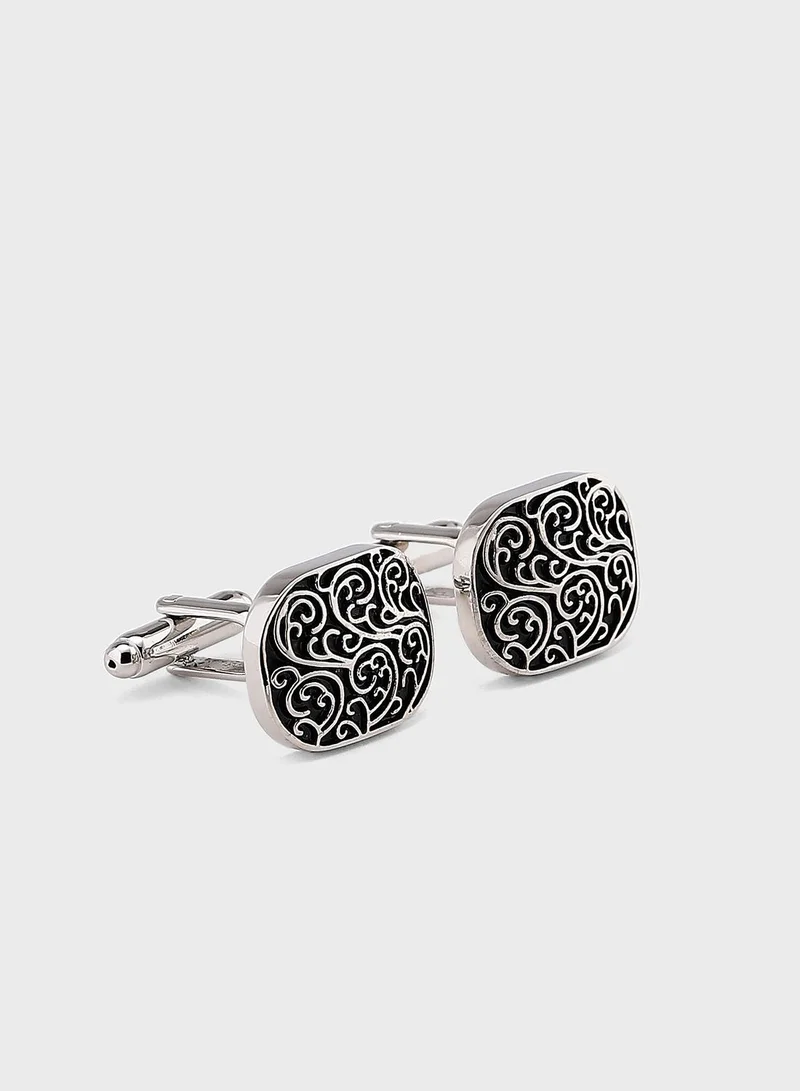 Robert Wood Arabic Design Cufflink In A Gift Box