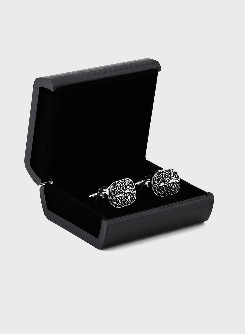 Robert Wood Arabic Design Cufflink In A Gift Box