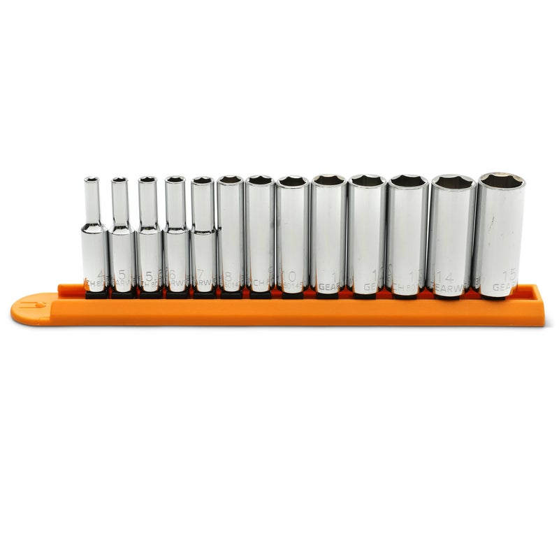 GEARWRENCH 13 Pc 14 Drive 6 Pt Socket Set Deep Metric 80304