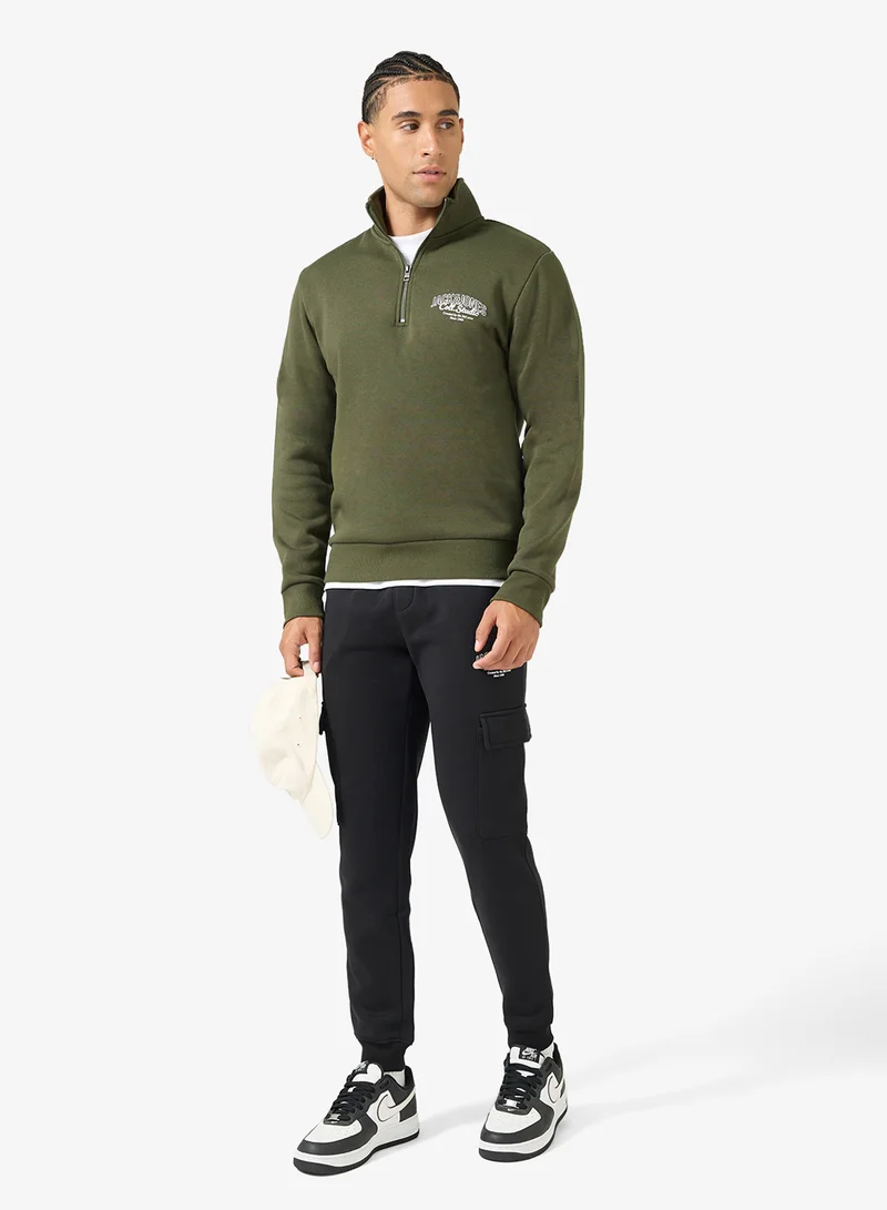 JACK & JONES Logo Drawstring Loose Fit Sweatpants
