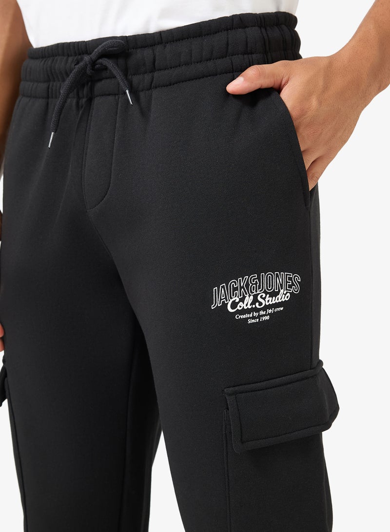 JACK & JONES Logo Drawstring Loose Fit Sweatpants - Image 4