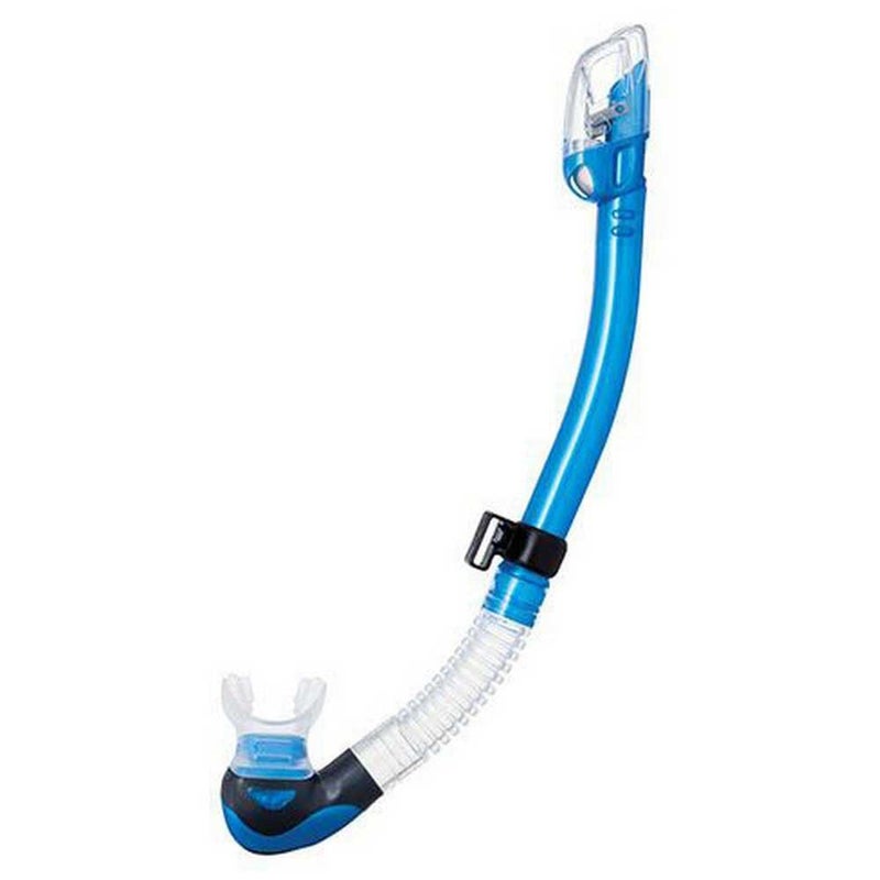 TUSA SP-0101 Hyperdry Elite II Scuba Diving Snorkel, Fishtail Blue - Image 3