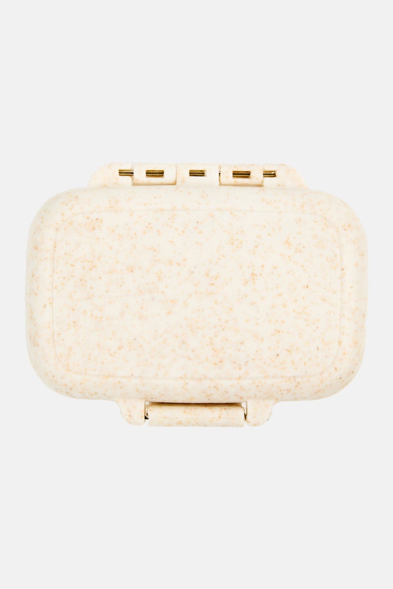 Muy Mucho Medications Transport  Pillbox 8 x 6 x 2 cm , Beige - Image 2