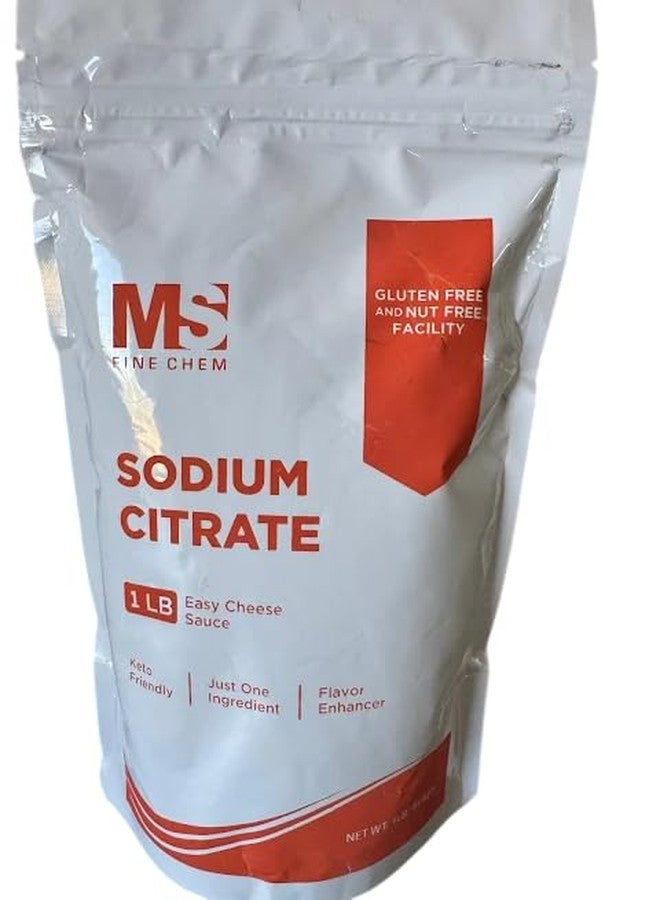 MS Finechem Sodium Citrate Powder 16 Ounce - Food Grade, Non-GMO -1Pound Bag - Emulsifier for Cheese,Spherification,and Molecular Gastronomy Cooking,Thickener,Preserve Foods, 454g - Image 1