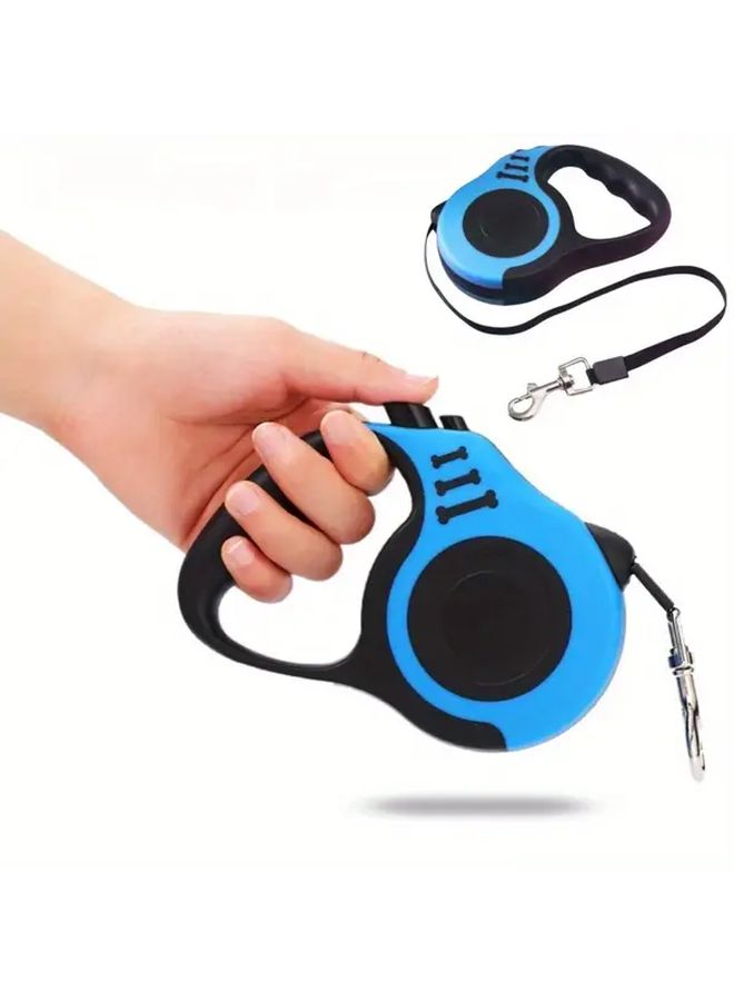 Red L Retractable Pet Nylon Rope With Double Switch For Dog Or Cat Walking 5 Meters - Image 4