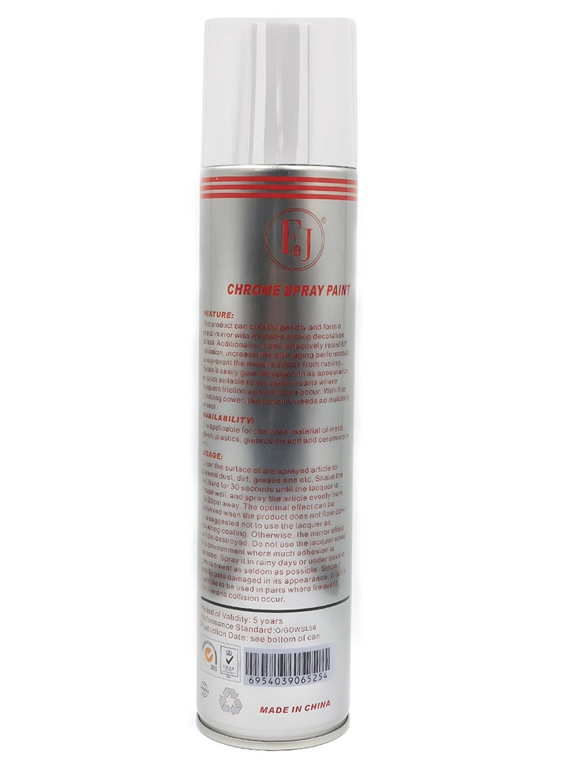 Faj Chrome Spray Paint 350ml Aluminum Spray Enamel, High Gloss Chrome Effect Model K057 - Image 3