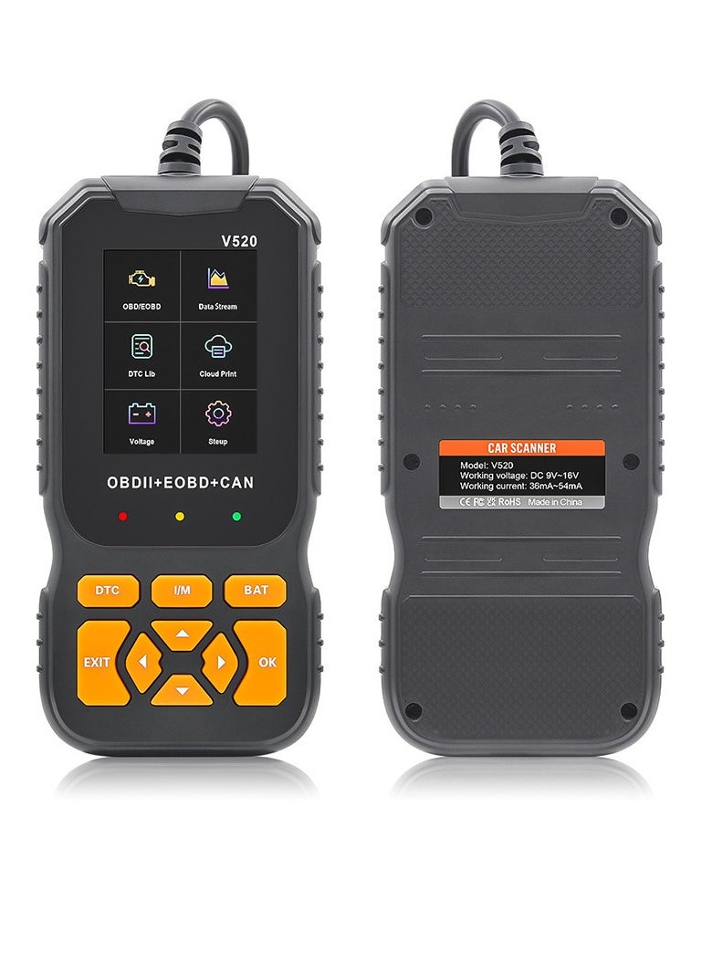 Generic - أداة تشخيص ماسح ضوئي احترافية OBD2، محرك فحص تلقائي محسن مع قراءة/مسح رمز الخطأ، 35901 رمز تشخيصي للخطأ، طباعة بيانات سحابية، قارئ رمز ماسح للسيارات بعد عام 1996 - Image 1