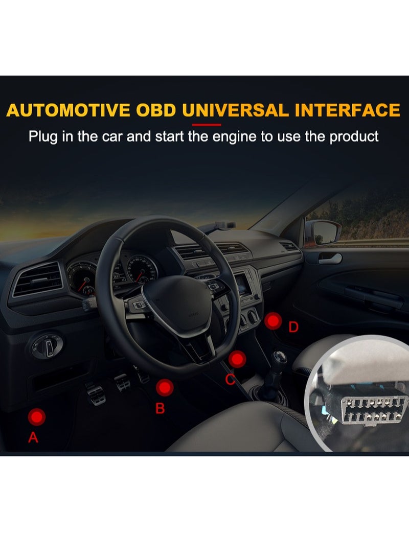 Generic - أداة تشخيص ماسح ضوئي احترافية OBD2، محرك فحص تلقائي محسن مع قراءة/مسح رمز الخطأ، 35901 رمز تشخيصي للخطأ، طباعة بيانات سحابية، قارئ رمز ماسح للسيارات بعد عام 1996 - Image 1