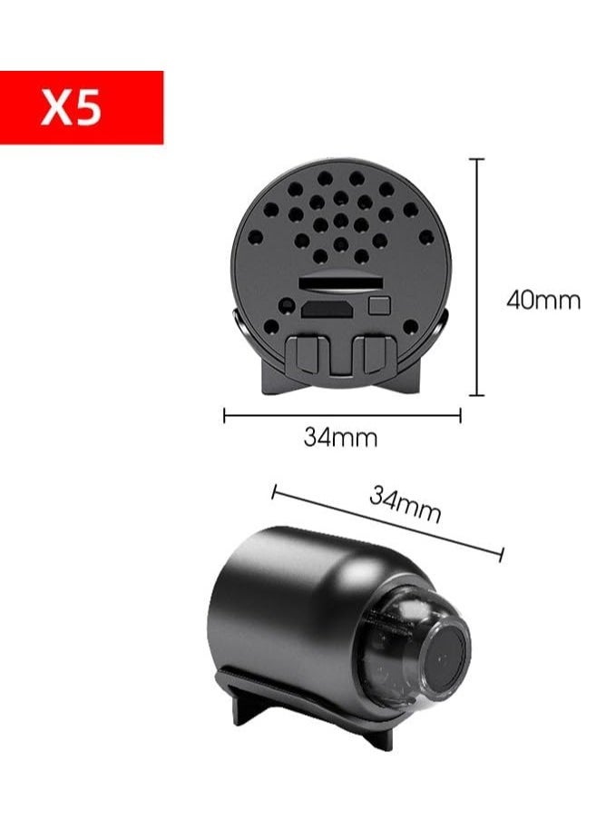 Gravity AECAM X5 Mini WiFi Camera Wireless HD 1080P Security IR Motion Detection – Baby Monitor, IP Micro Camcorder, Remote Viewing, Black (64GB Storage)  - Image 4