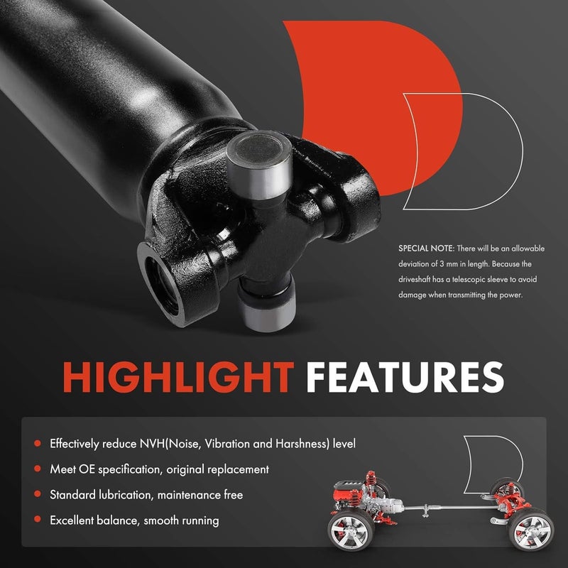 A-Premium Rear Drive Shaft Assembly for Chevrolet and GMC - Image 4