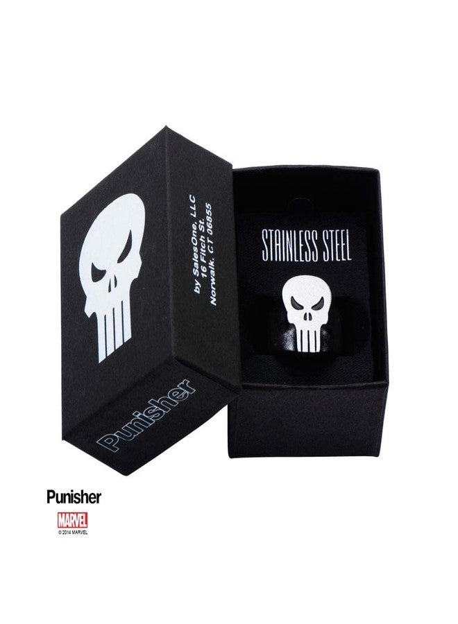 Marvel Comics Unisex Punisher Skull Stainless Steel Ring, Size 12 - Image 3