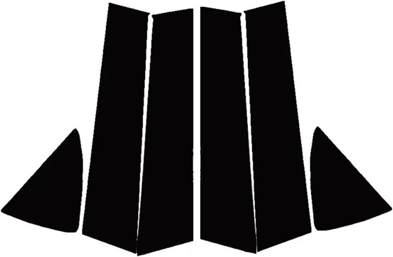 DEMULAX Car Pillar Posts Decoration Stickers for Toyota Yaris - Image 1