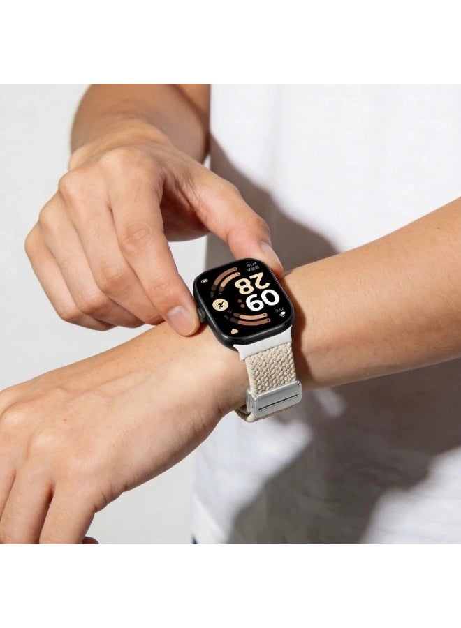 Adjustable magnetic braided nylon strap for Xiaomi Redmi Watch 6 5 4, adjustable band accessory for Mi Band 10 9 8 Pro. - Image 2