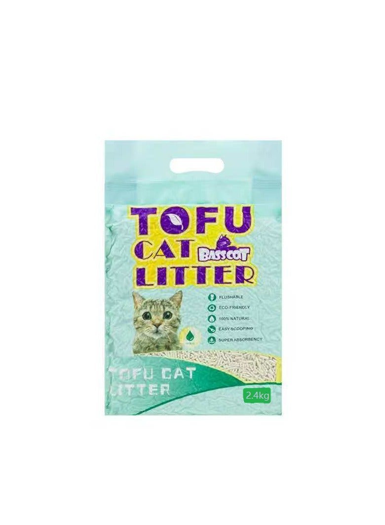 basscat 6L,2.4KG,Tofo cat litter, Tofu cat litter, Excellent quality tofu cat litter, household tofu cat litter, cat litter - Image 1