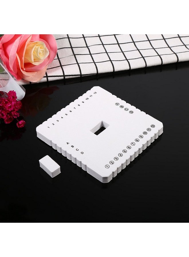 GOTOTOP قطعتان من سلك الخرز المضفر الدائري المربع من Kumihimo، سلك مضفر على شكل قرص مضفر من أجل صناعة يدوية بخيوط رفيعة مع خرز Kumihimo باللون الأبيض (دائرة ومربع) - Image 4