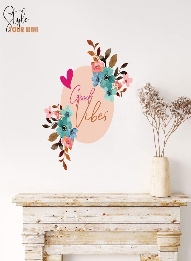 Walllane - GoodVibes Vinyl Wall Stickers/Self Adhesive Decals for Home Livingroom Bedroom Wall - HD Printed Wall Sticker (62 CM x 62 CM) - Image 2
