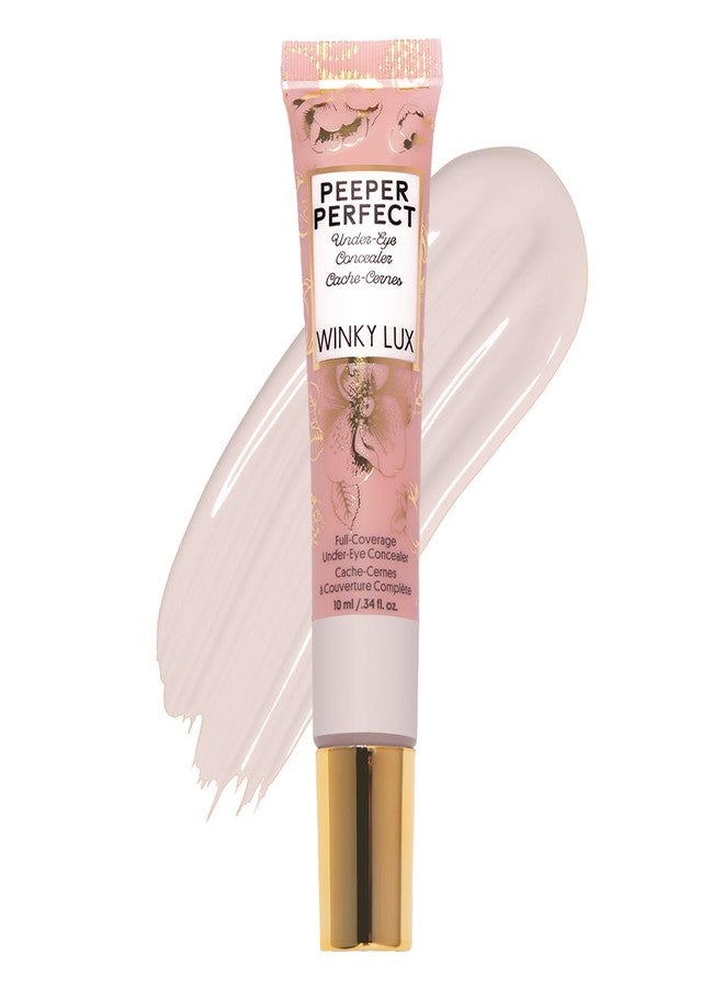 Winky Lux Peeper Perfect Under Eye Concealer, Makeup & Eye Brightener, Full Coverage Concealer for Dark Circles, Color Corrector & Eye Primer, With Collagen, Hyaluronic Acid & Vitamin E (Very Fair) - Image 1