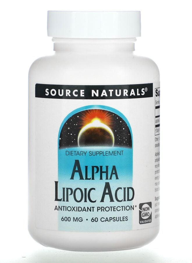 Source Naturals Alpha Lipoic Acid 600 mg 60 Capsules