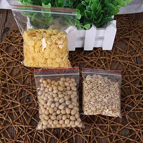 SURAKO COLLECTIONS Resealable Transparent Zip LockZipper Pouch Bags Air Tight Pouch Bag capacity for food fruits grain storage 12x16 inch 100 pcs - Image 4