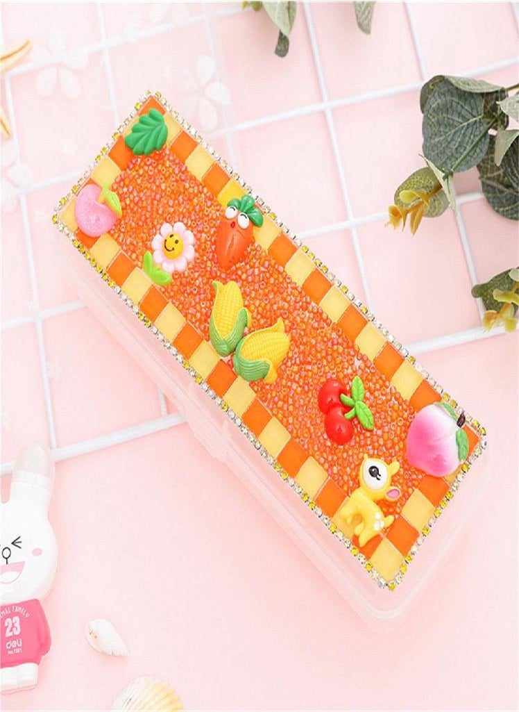 Eckek - Diy Pencil Case Creative  Paste Stationery Box Multi-Function Pencil Case - Image 1