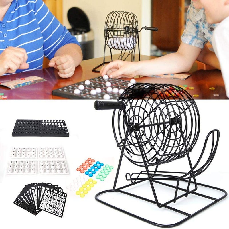 Bingo FASTRD Complete Bingo Game Set for Adults & Kids: Metal Bingo Cage, Durable Bingo Cards & Chips, Easy-Read Bingo Balls, Family & Senior Friendly, Ideal for Parties, Fundraisers, Large Groups - Image 2