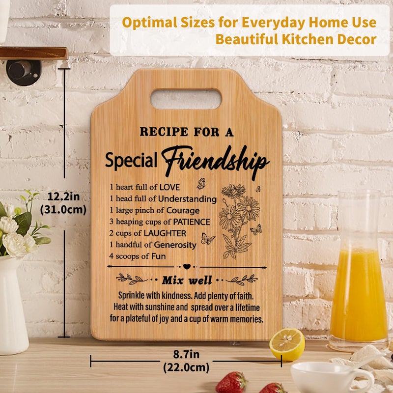 Milcier Friendship Gifts for Women  Birthday Gifts for Women Friendship  Unique Best Friends Cutting Board  Best Friend Christmas Gifts for Woman  Bestie  BFF - Image 3