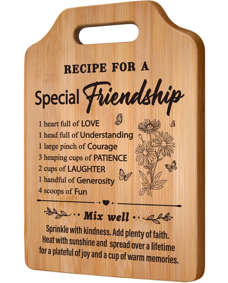 Milcier Friendship Gifts for Women  Birthday Gifts for Women Friendship  Unique Best Friends Cutting Board  Best Friend Christmas Gifts for Woman  Bestie  BFF - Image 1