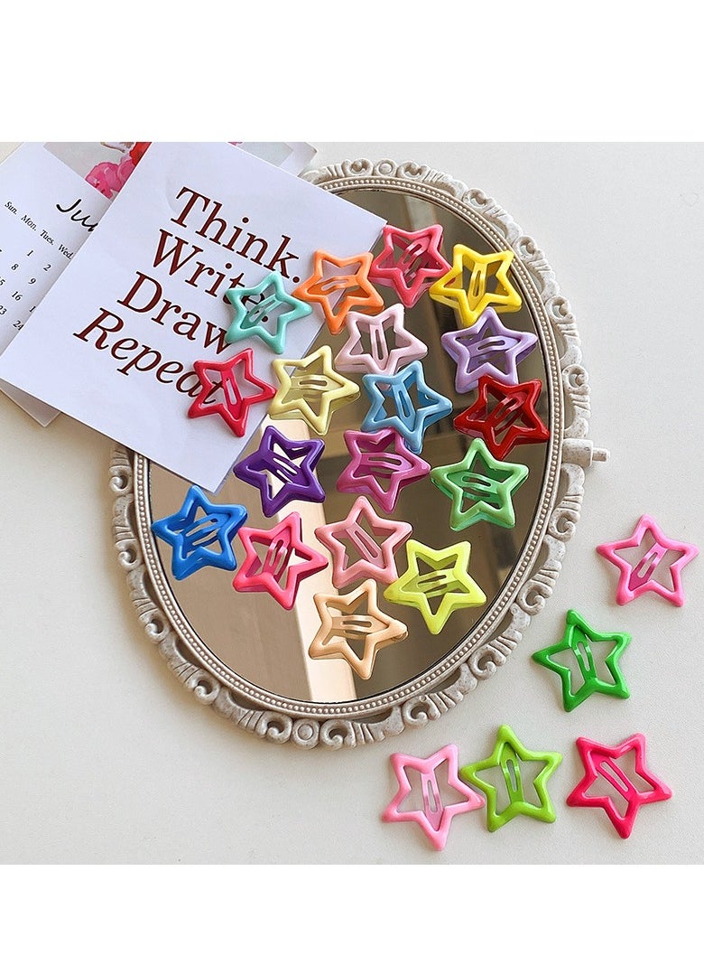 Generic 23 pieces colorful star hair clips for kids  - Image 2