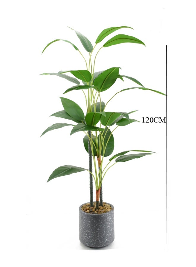 درامــــــا هوم  شجرة صناعية ديكورية بارتفاع 120 سم – أوراق خضراء طبيعية بلمسة واقعية – مثالية لتزيين المنزل، المكاتب، الصالات والفنادق - Image 3