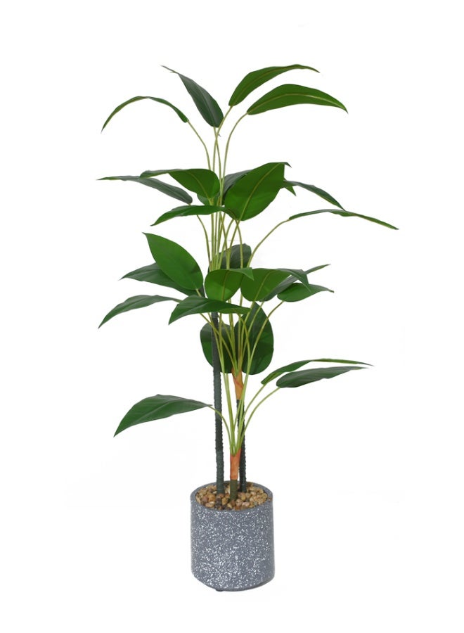 درامــــــا هوم  شجرة صناعية ديكورية بارتفاع 120 سم – أوراق خضراء طبيعية بلمسة واقعية – مثالية لتزيين المنزل، المكاتب، الصالات والفنادق - Image 4