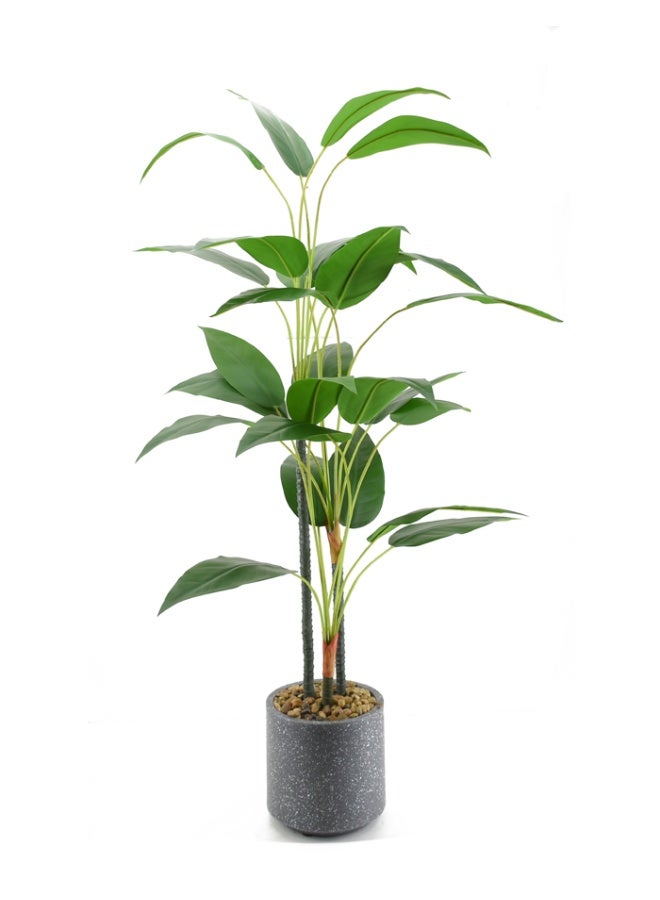 درامــــــا هوم  شجرة صناعية ديكورية بارتفاع 120 سم – أوراق خضراء طبيعية بلمسة واقعية – مثالية لتزيين المنزل، المكاتب، الصالات والفنادق - Image 2