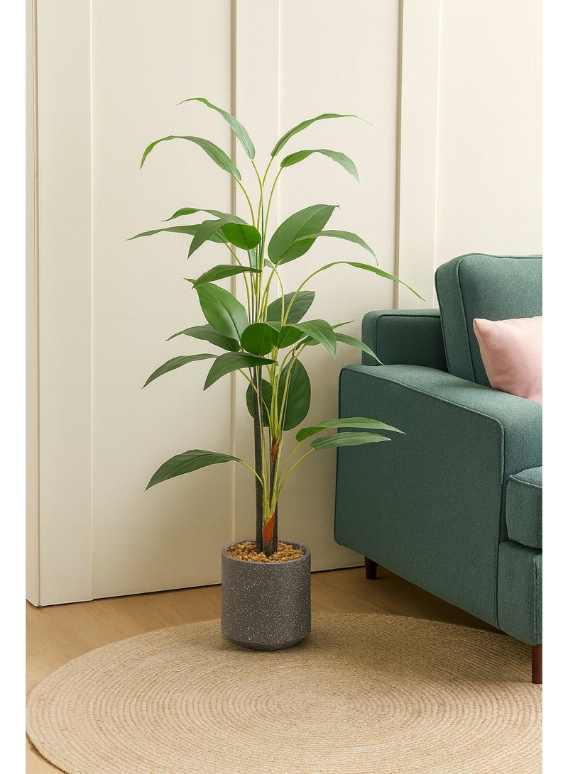 درامــــــا هوم  شجرة صناعية ديكورية بارتفاع 120 سم – أوراق خضراء طبيعية بلمسة واقعية – مثالية لتزيين المنزل، المكاتب، الصالات والفنادق - Image 1