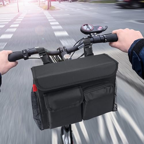 YOOFAN Mobility Scooter Bag – Convenient Organizer Pouch with 14-Inch Laptop Pocket and Cup Holders - Image 3