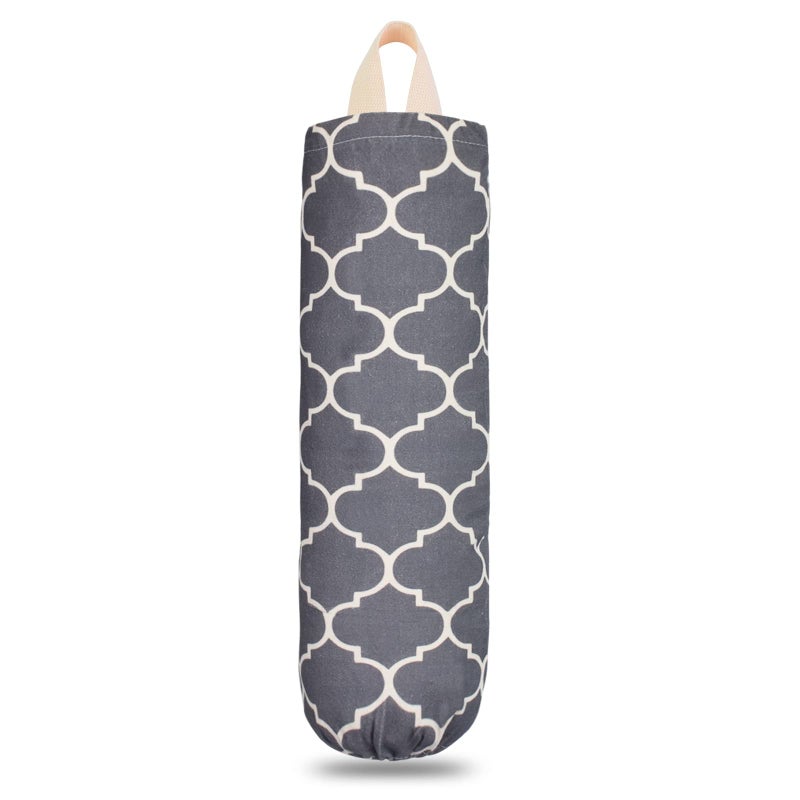 LeCorner Plastic Bag Holder Washable Grocery Bag Holder for Plastic Bags Strong Plastic Bag Storage Dispenser with Hanging Loop Wall Mount Trash Bag Dispenser for Home Kitchen Cabinet Dark Grey